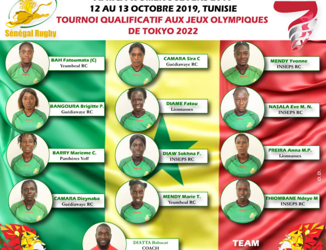 L’équipe nationale féminine de Rugby à 7 du Sénégal